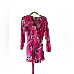 Floral Pink Romper Size 6